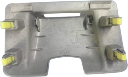 A grey square mounting plate with four studs.