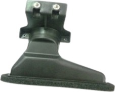 A dark grey bracket with a flared foot and two mounting tabs at the top.